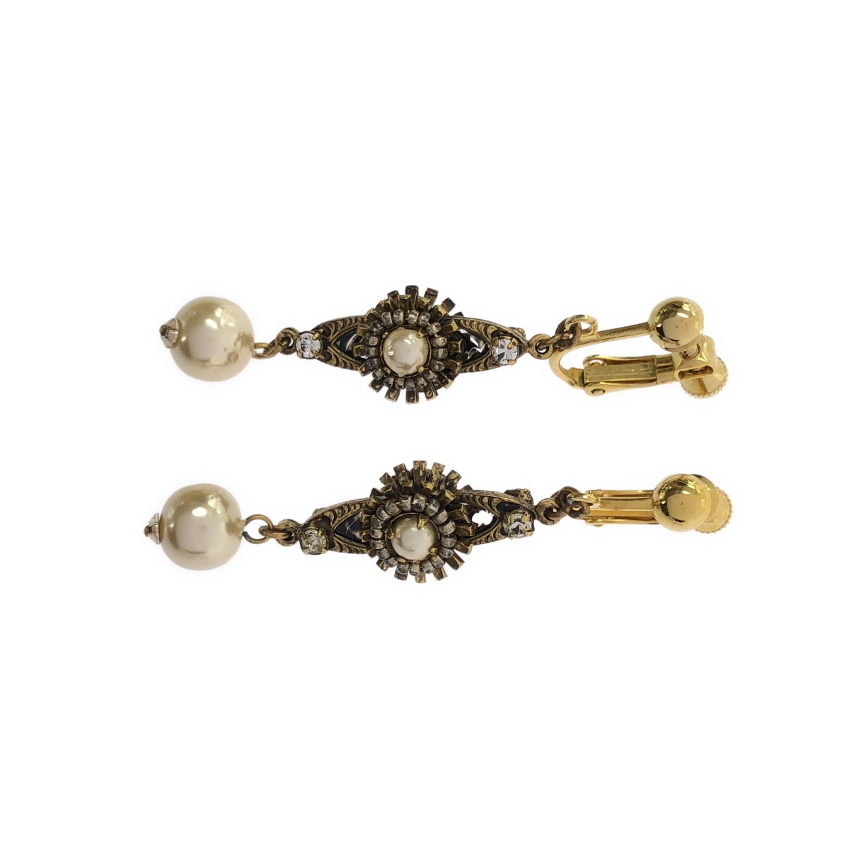 mariam haskell / ミリアムハスケル パール モチーフ イヤリング