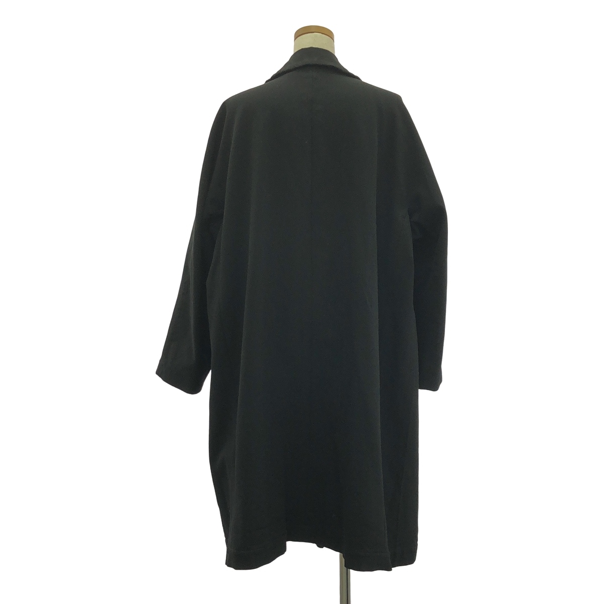 COMME des GARCONS COMME des GARCONS / コムコム ポリエステル 縮絨 丸襟 シングル オーバーコート