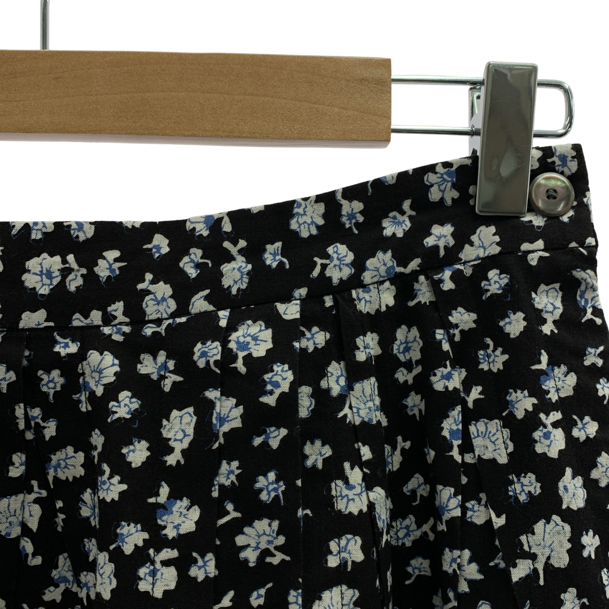 45r / フォーティファイブアール コットン 小花柄 タック ロングスカート