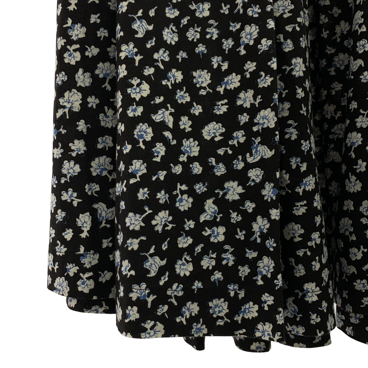 45r / フォーティファイブアール コットン 小花柄 タック ロングスカート