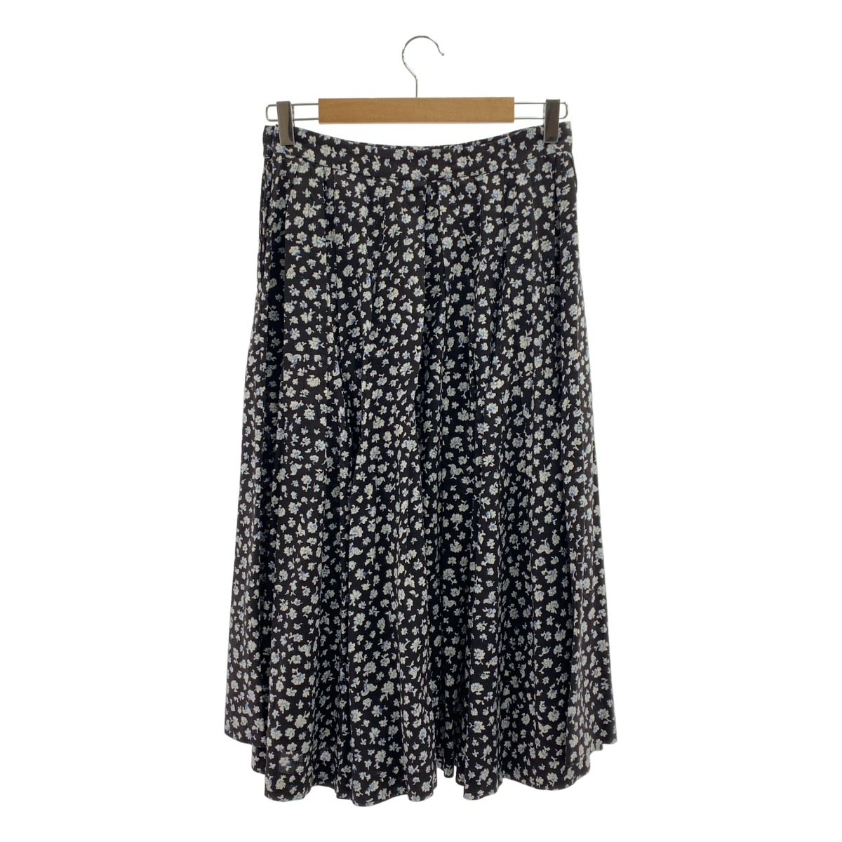 45r / フォーティファイブアール コットン 小花柄 タック ロングスカート