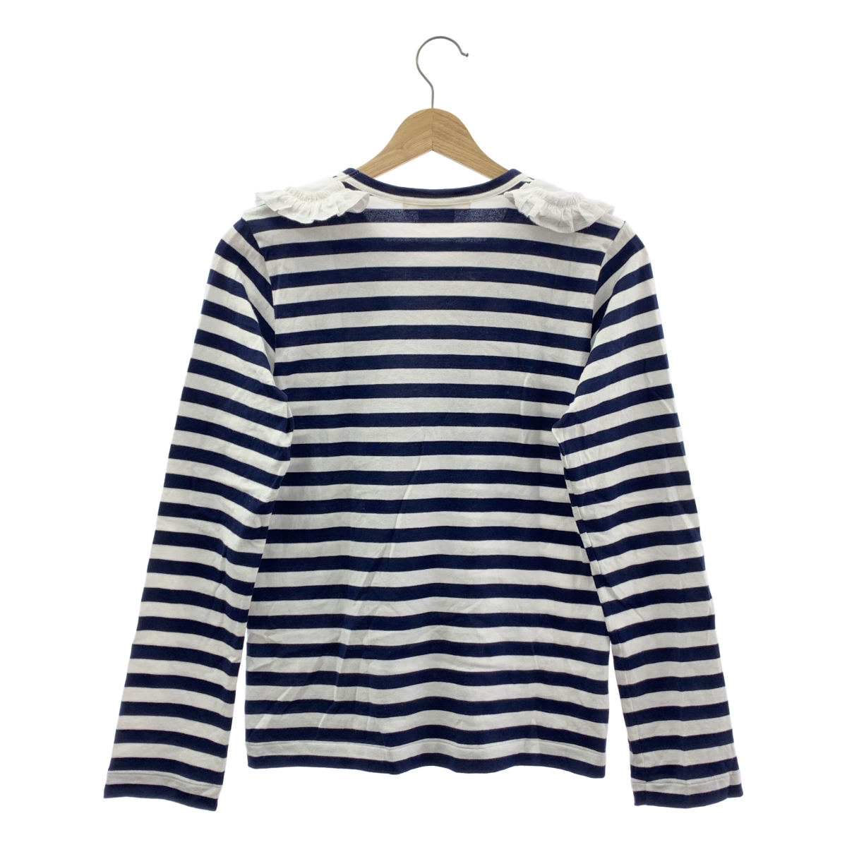 COMME des GARCONS / コムデギャルソン フリルカラー ボーダー カットソー