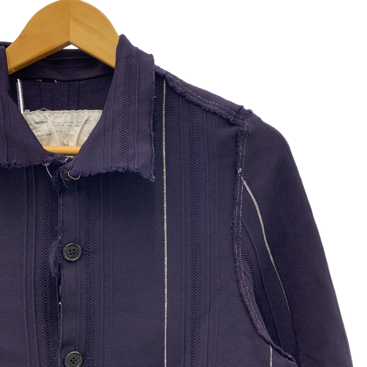 CAMIEL FORTGENS / カミエルフォートへンス RELIEF CARDIGAN ストライプ ニット カーディガン