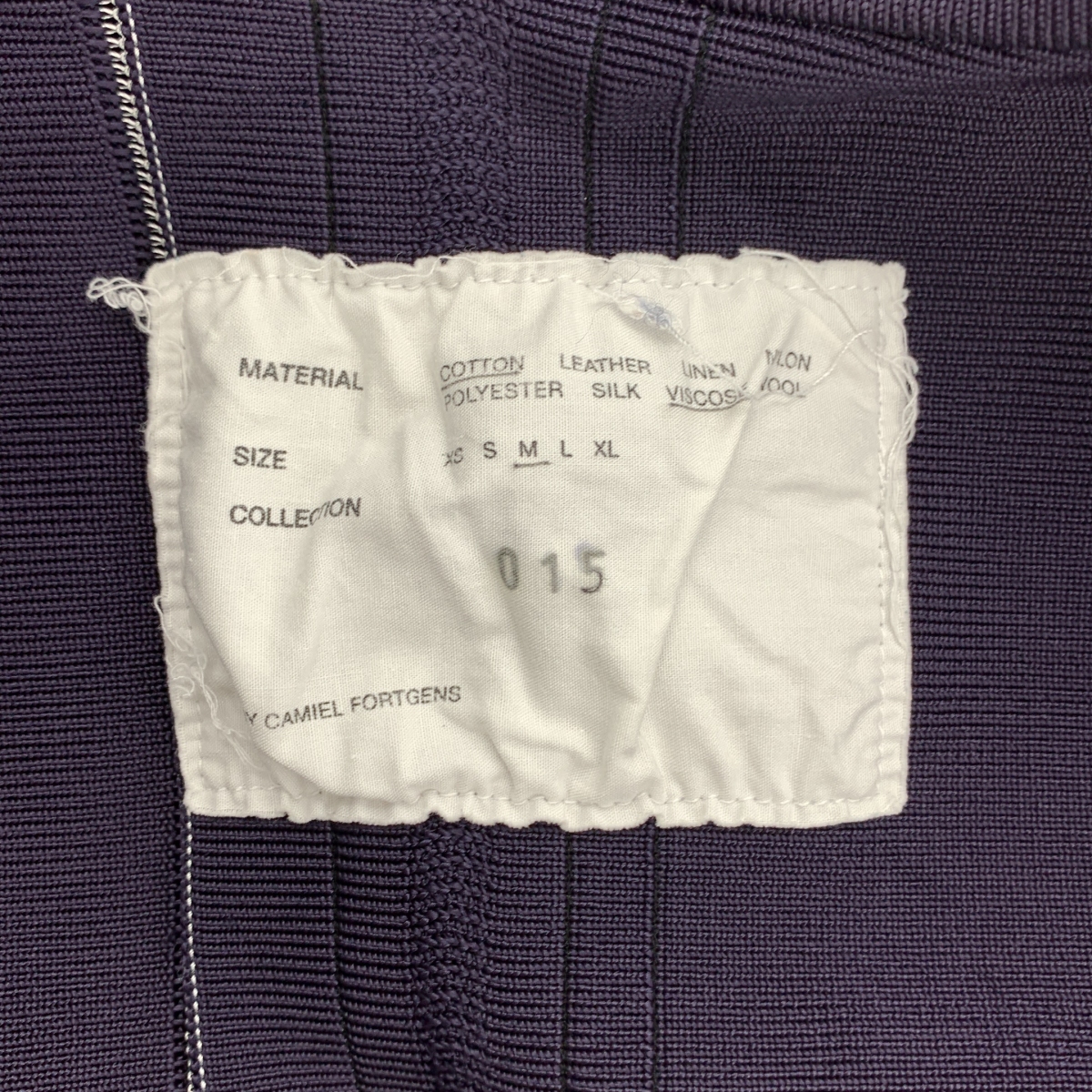 CAMIEL FORTGENS / カミエルフォートへンス RELIEF CARDIGAN ストライプ ニット カーディガン