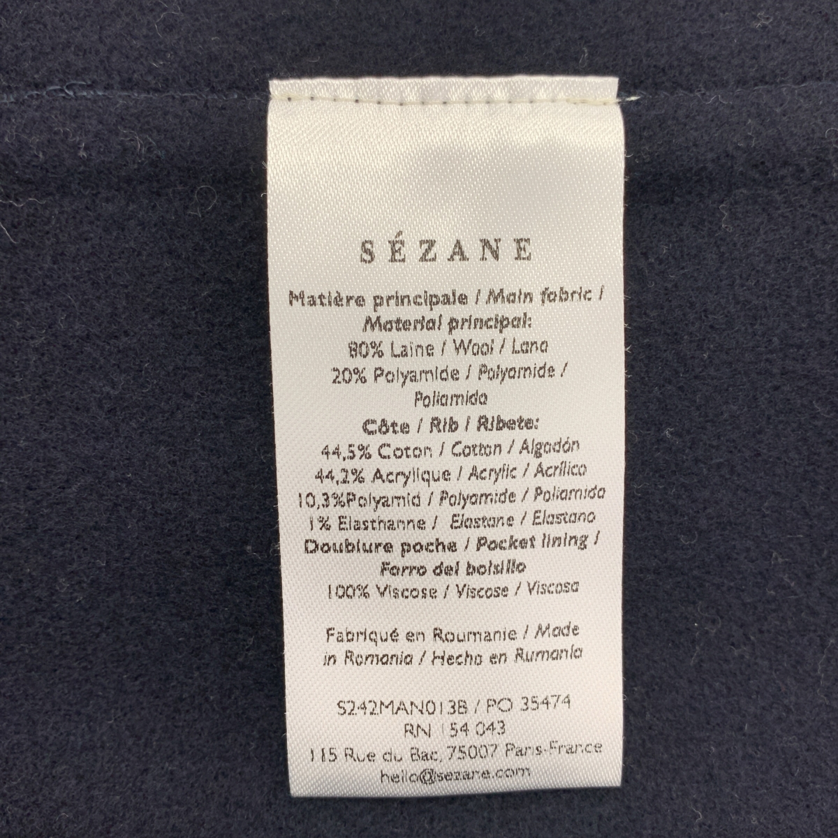 その他 コットン混 ブルゾン ジャケット