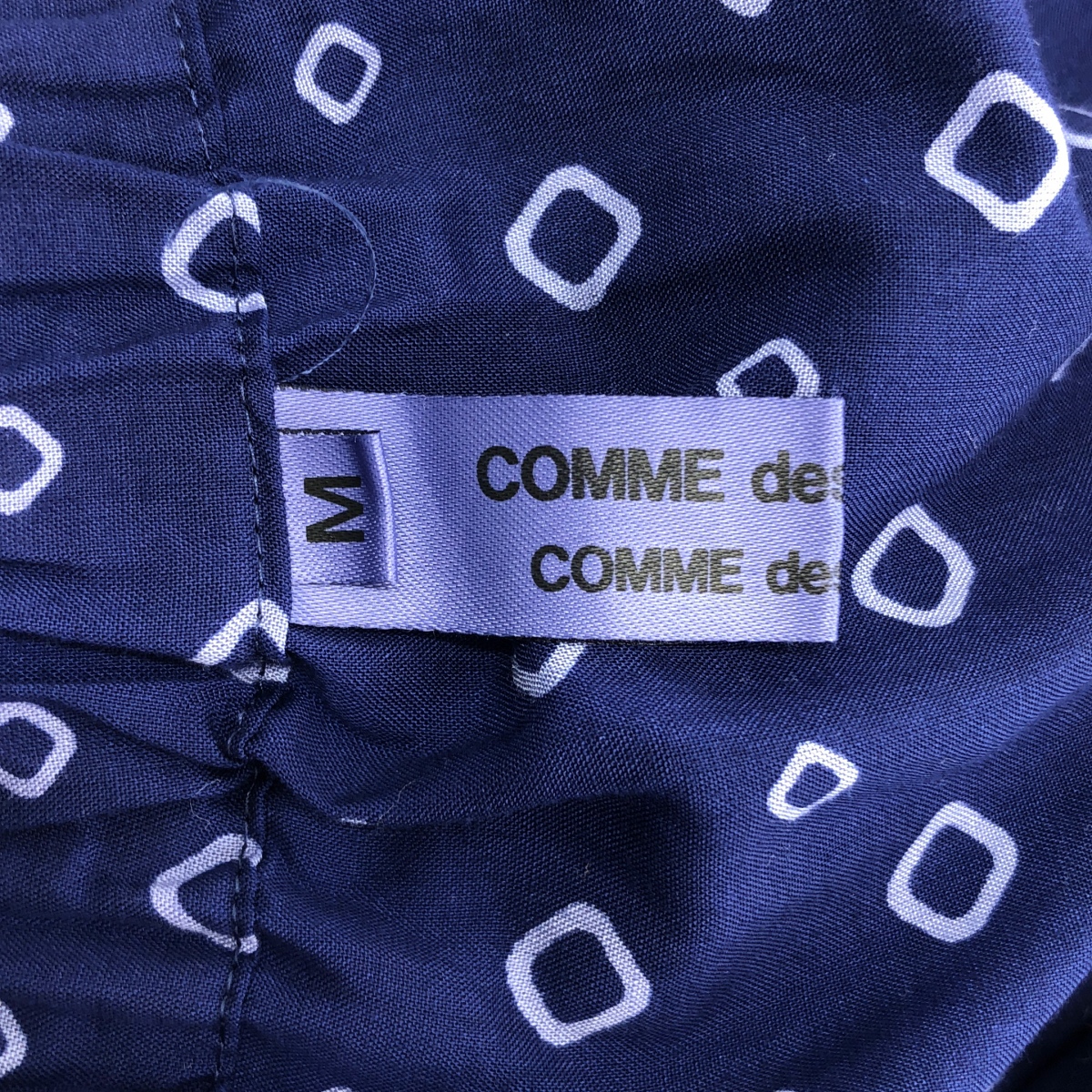 COMME des GARCONS COMME des GARCONS / コムコム ポリエステル 総柄 製品加工 ドローストリング スカート