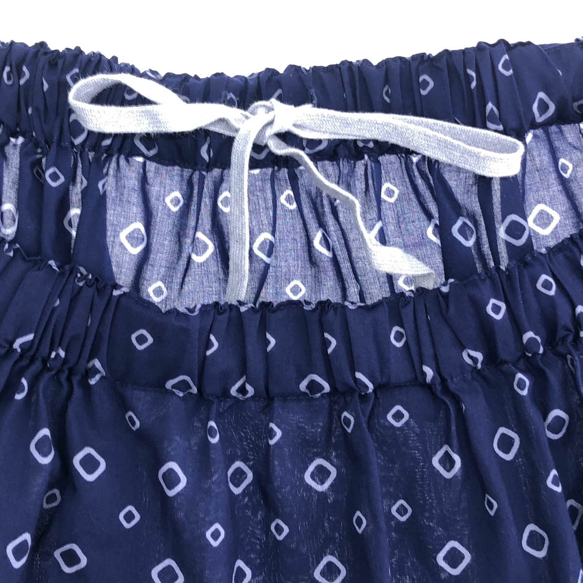 COMME des GARCONS COMME des GARCONS / コムコム ポリエステル 総柄 製品加工 ドローストリング スカート