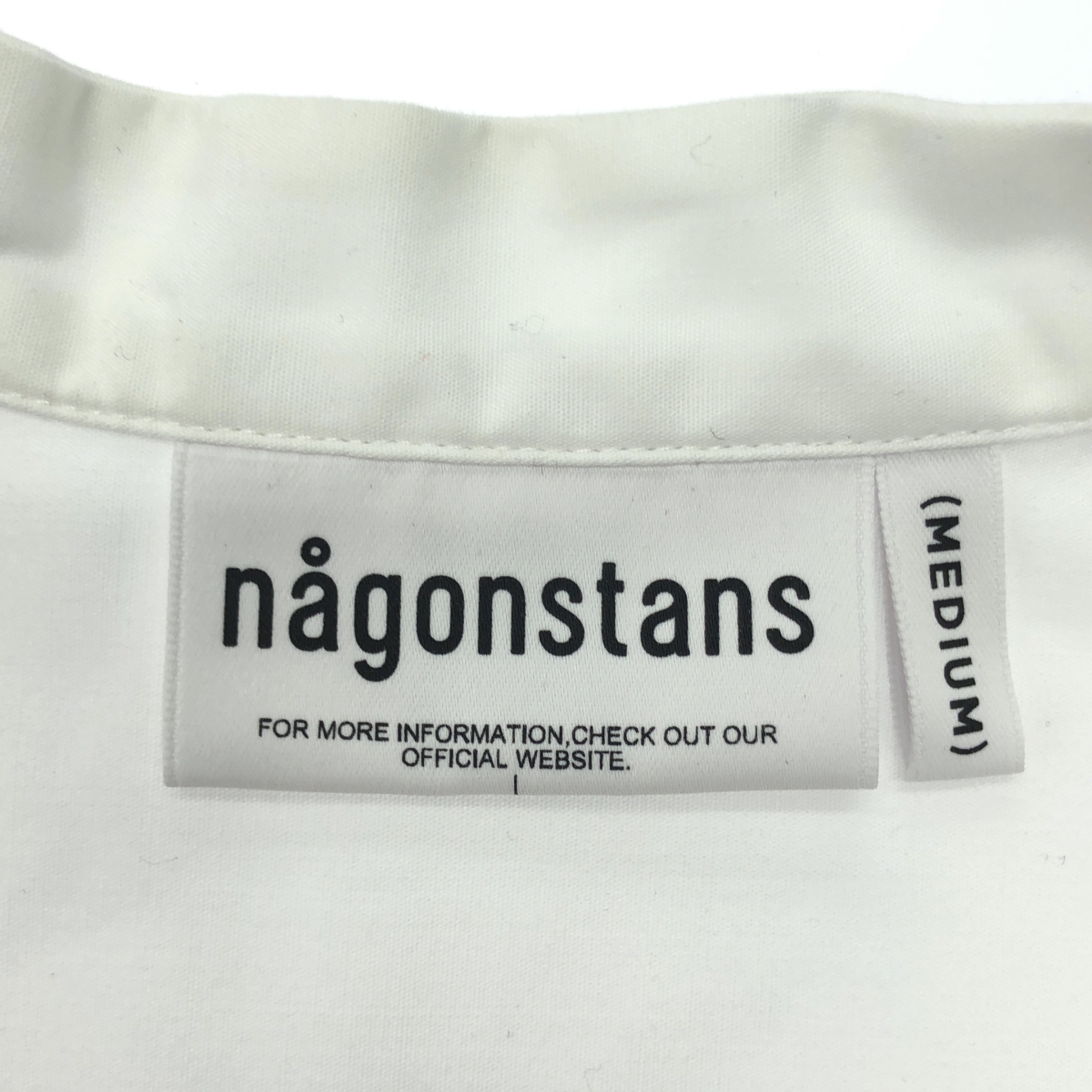 nagonstans / ナゴンスタンス コットン混 バンドカラー フレアシャツ
