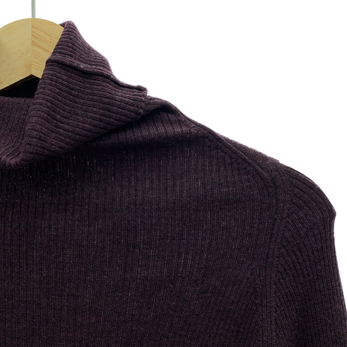 MARGARET HOWELL / マーガレットハウエル × JOHN SMEDLEY ジョンスメドレー ウール リブ タートルネックニット