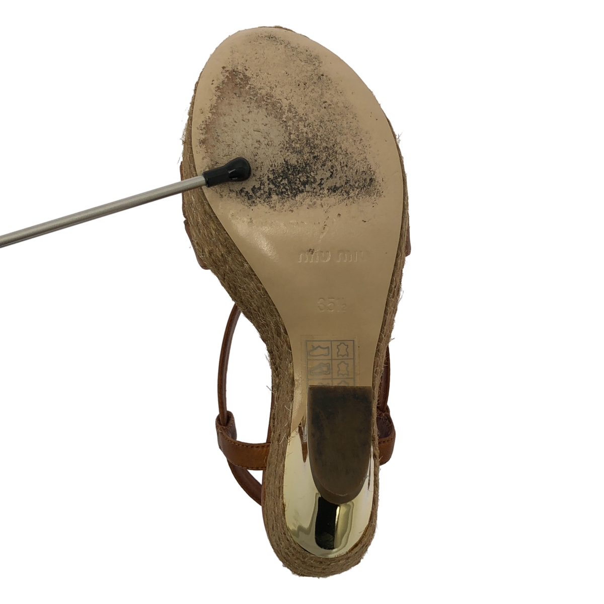 miu miu / ミュウミュウ エスパドリーユ ウェッジソール サンダル