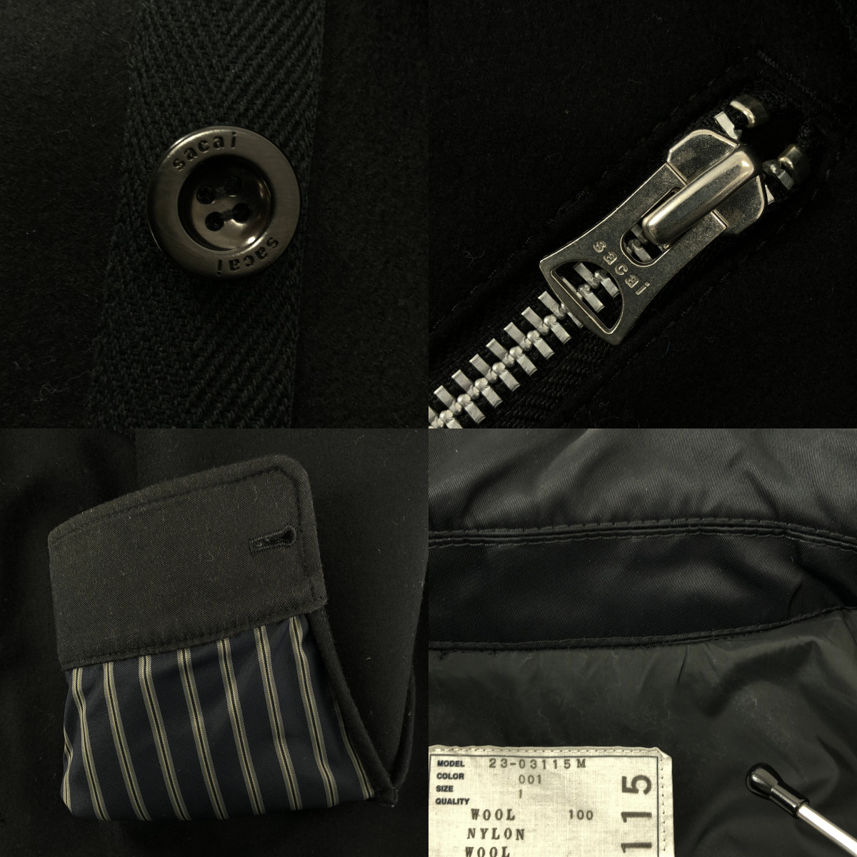 sacai / サカイ Wool Melton Blouson / ウール オーバー ジャケット ブルゾン