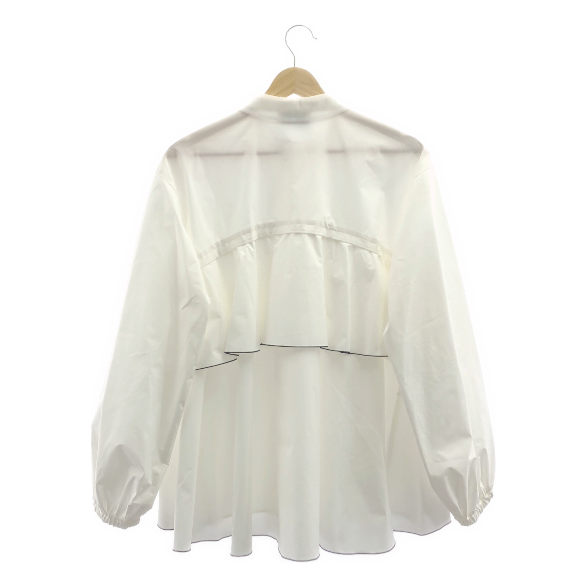 UNITED ARROWS / ユナイテッドアローズ パイピング バック ラッフルフリル ブラウス