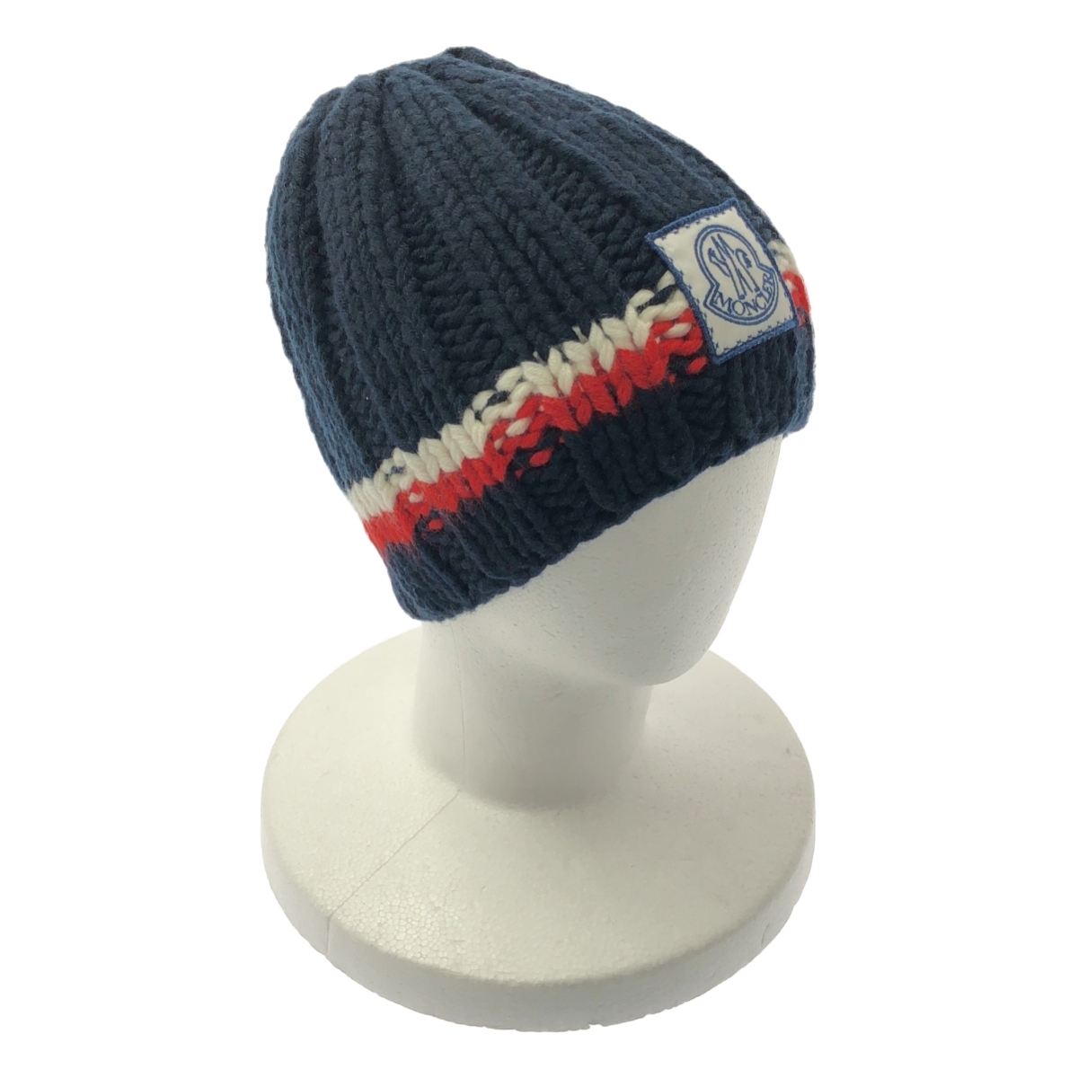 MONCLER Gamme Bleu / モンクレール・ガム・ブルー BERRETTO TRICOT ロゴパッチ ニットキャップ