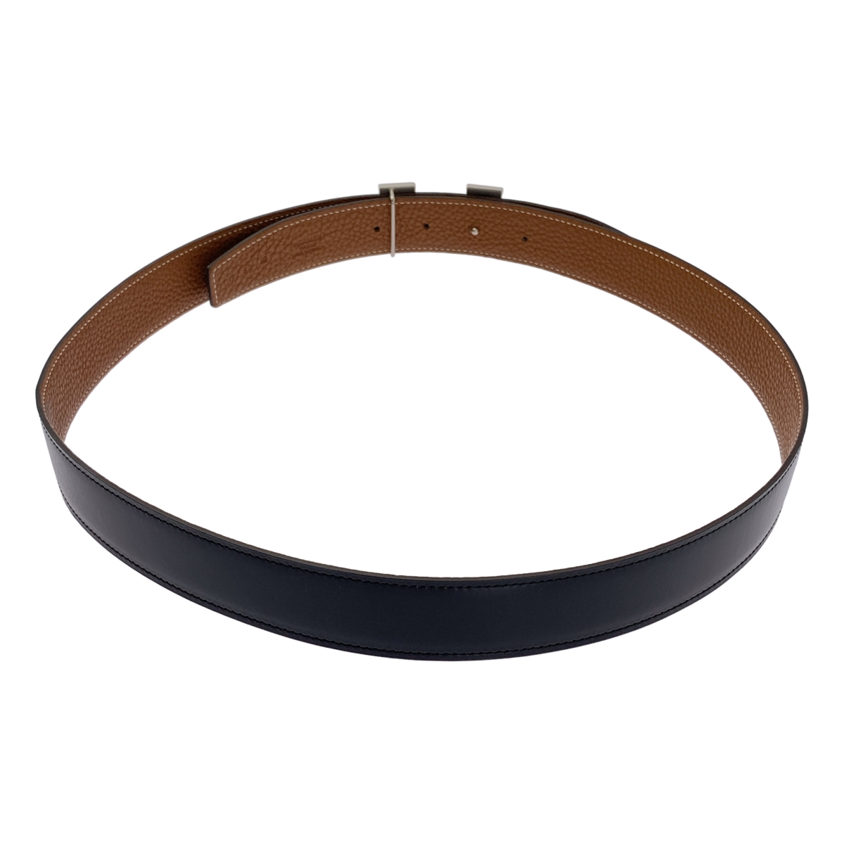 HERMES / エルメス コンスタンス 90 Hロゴ レザー リバーシブル ベルト