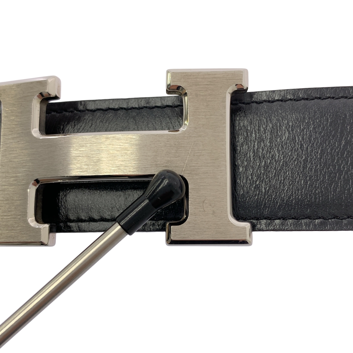 HERMES / エルメス コンスタンス 90 Hロゴ レザー リバーシブル ベルト