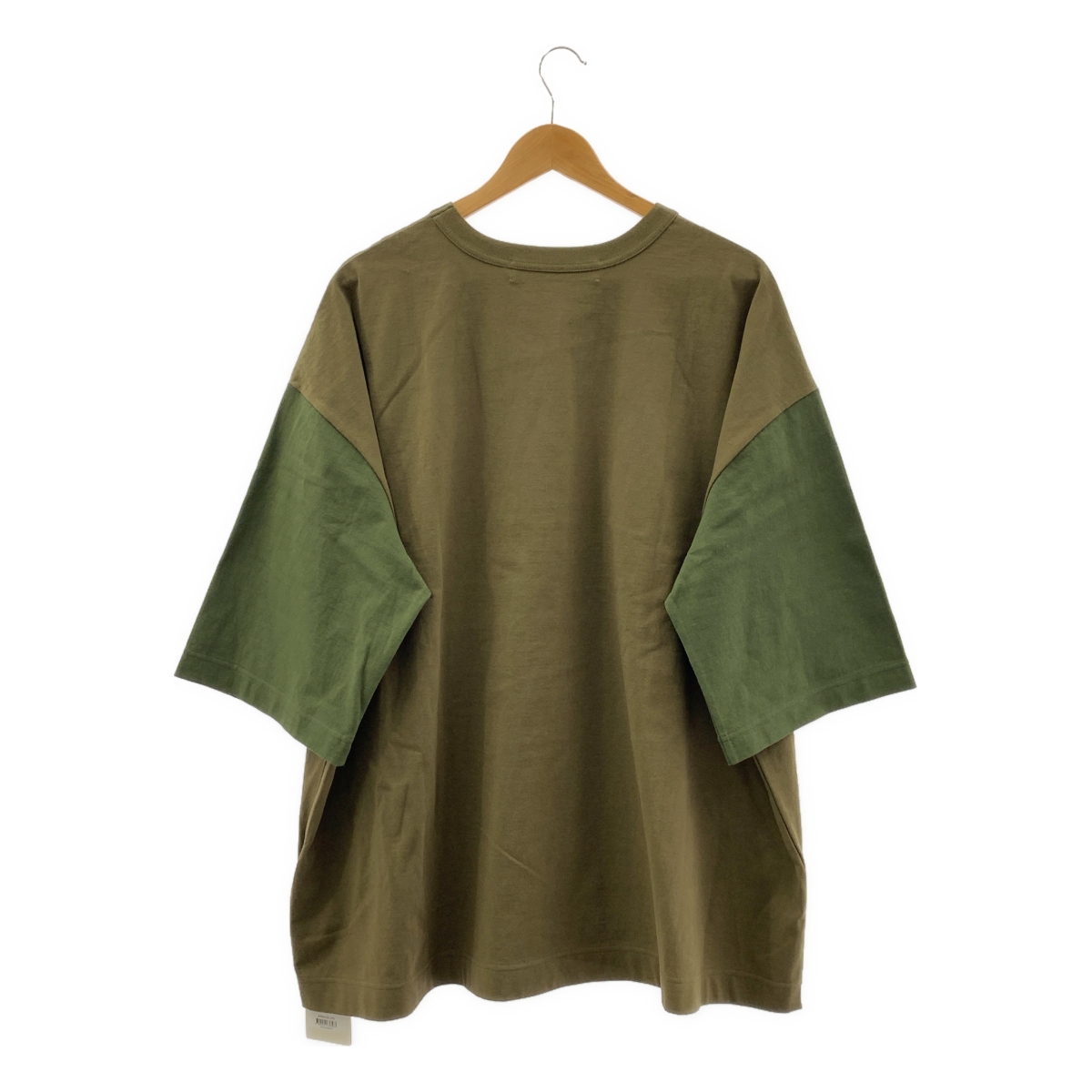 INSCRIRE / アンスクリア バイカラー オーバーシルエット Tシャツ カットソー