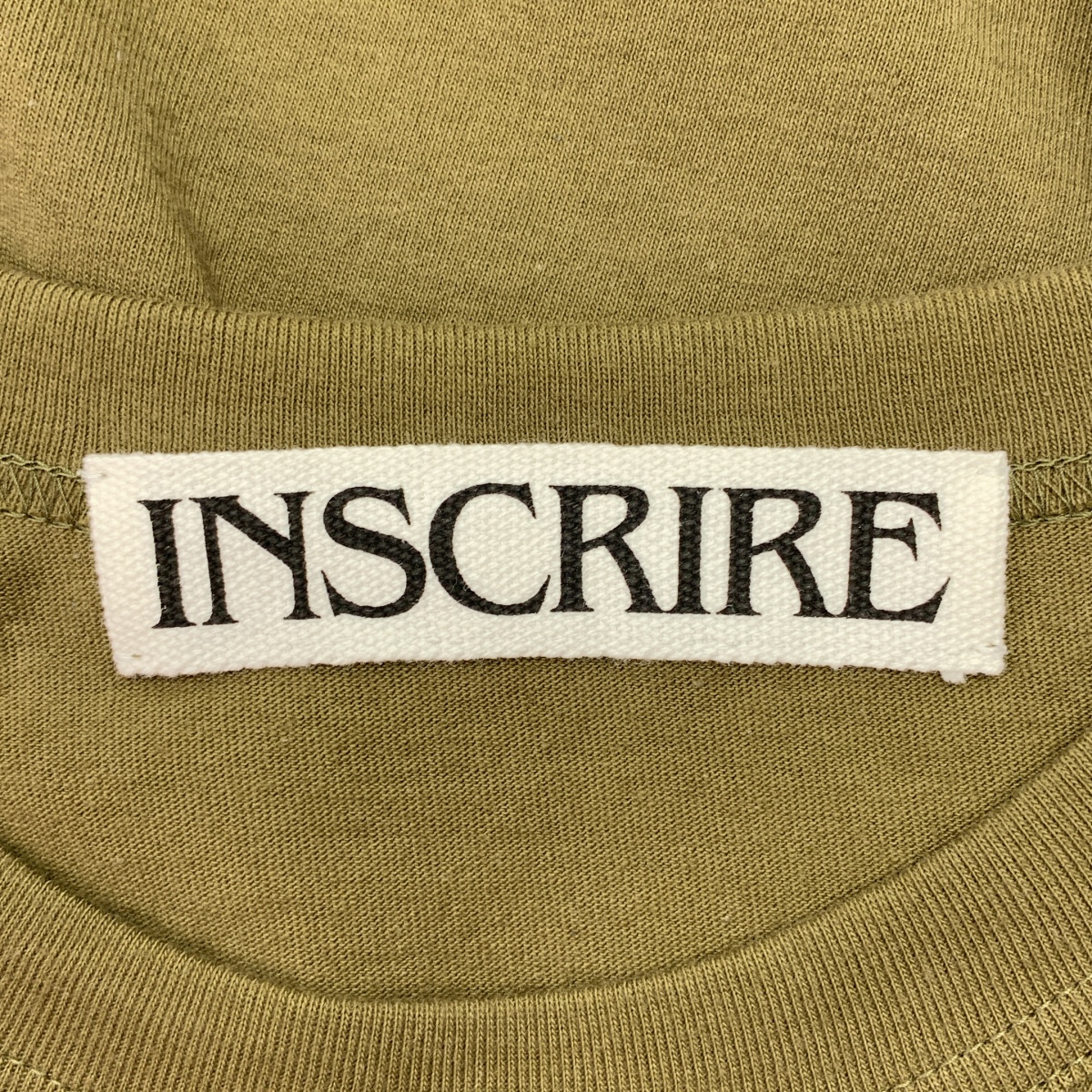 INSCRIRE / アンスクリア バイカラー オーバーシルエット Tシャツ カットソー