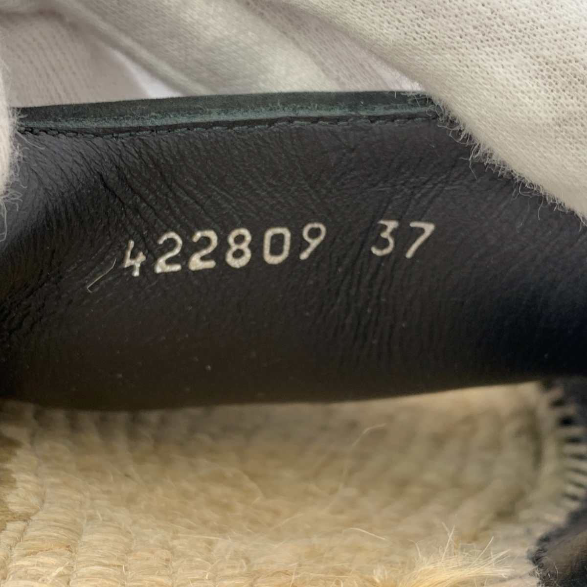 BALENCIAGA / バレンシアガ レザー スリングバック エスパドリーユ ウェッジソールサンダル