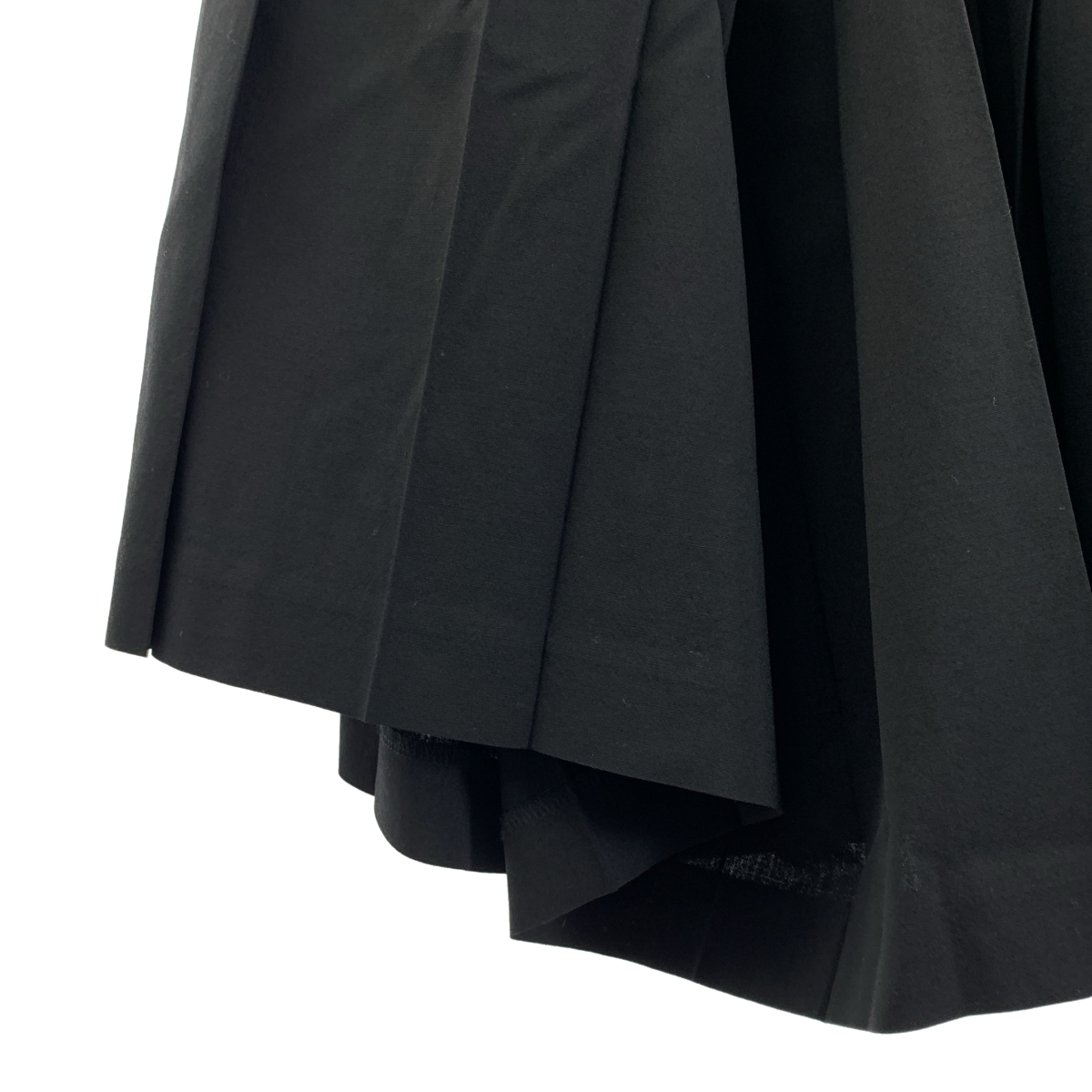 COMME des GARCONS / コムデギャルソン ウール 再構築 プリーツドッキング ギャザー イージースカート