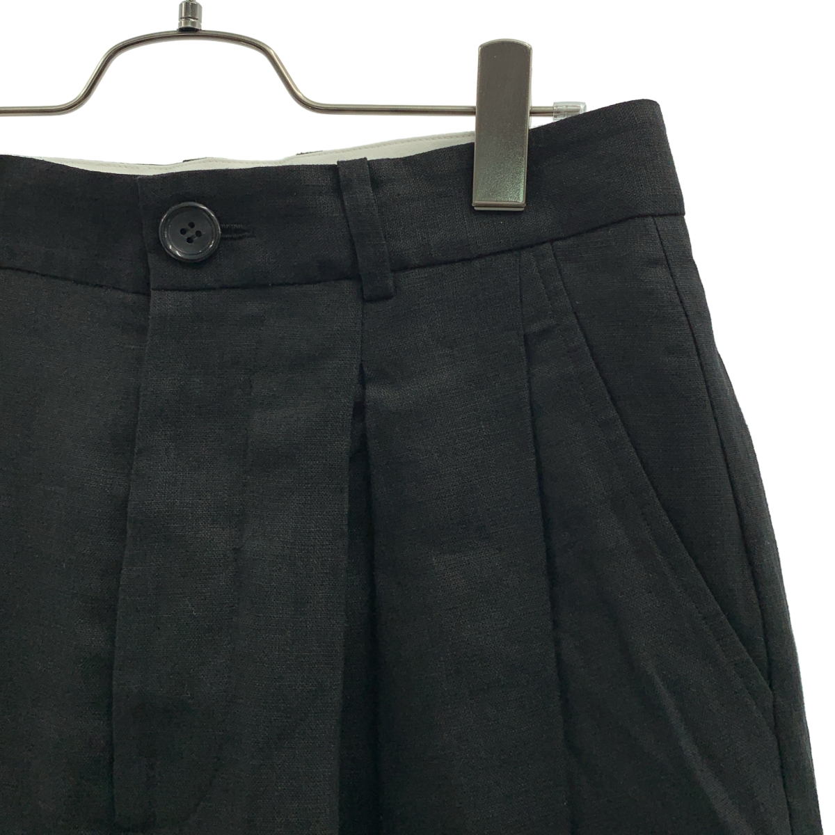 MYLAN / マイラン Wide Tack Pants リネン ワイドタックパンツ