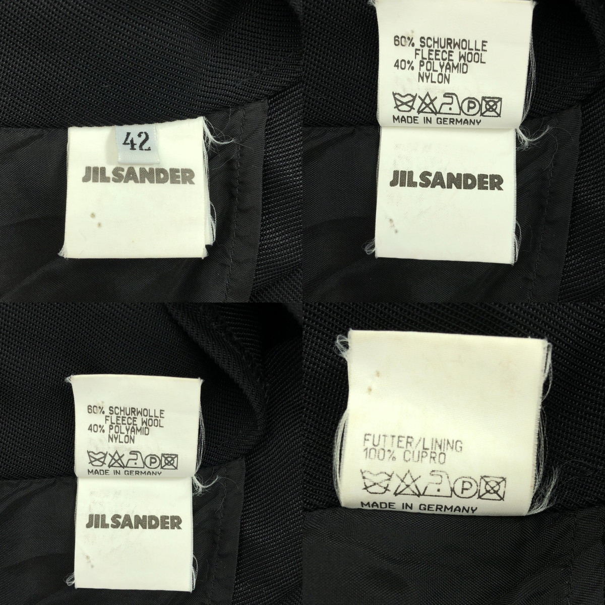 JIL SANDER / ジルサンダー ウール ナイロン ロング チェスターコート