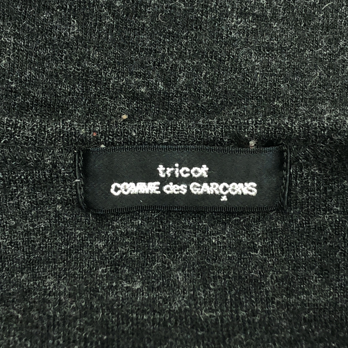 tricot COMME des GARCONS / トリココムデギャルソン ウール ロゴプリント ニット カットソー