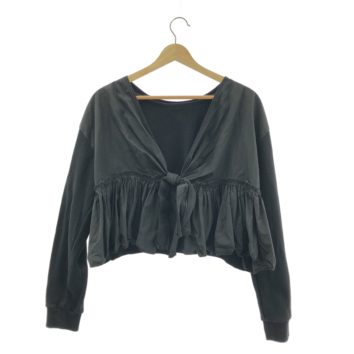 3.1 Phillip Lim / スリーワンフィリップリム 異素材 バック リボン ギャザー トップス