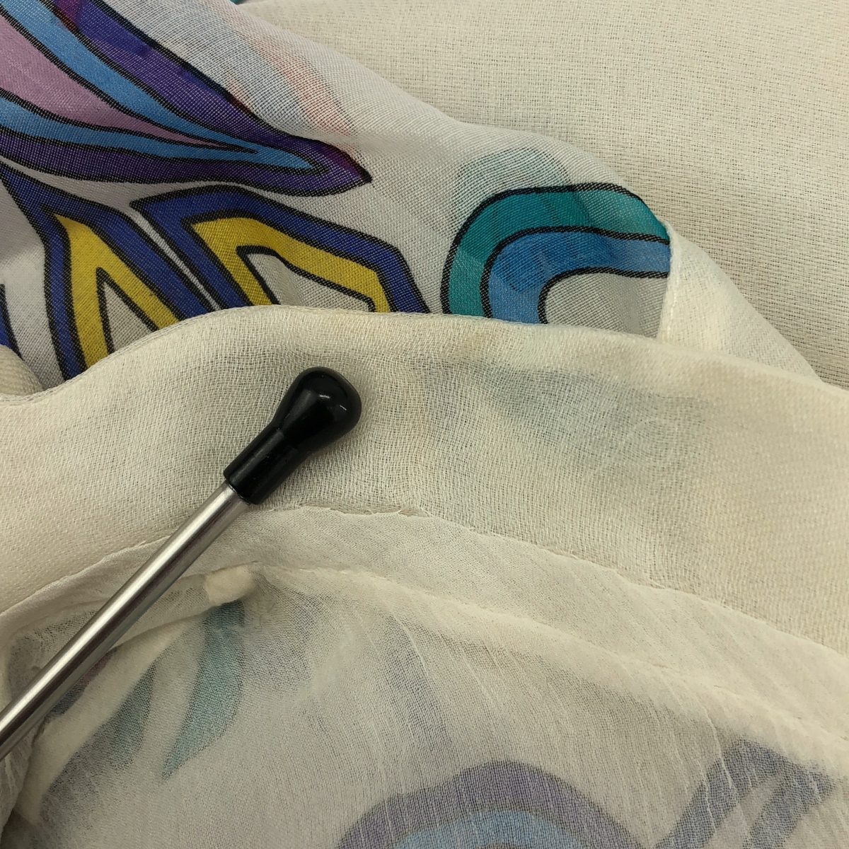 Louis Vuitton / ルイヴィトン ビジュー装飾 ノースリーブ 総柄 シルクワンピース