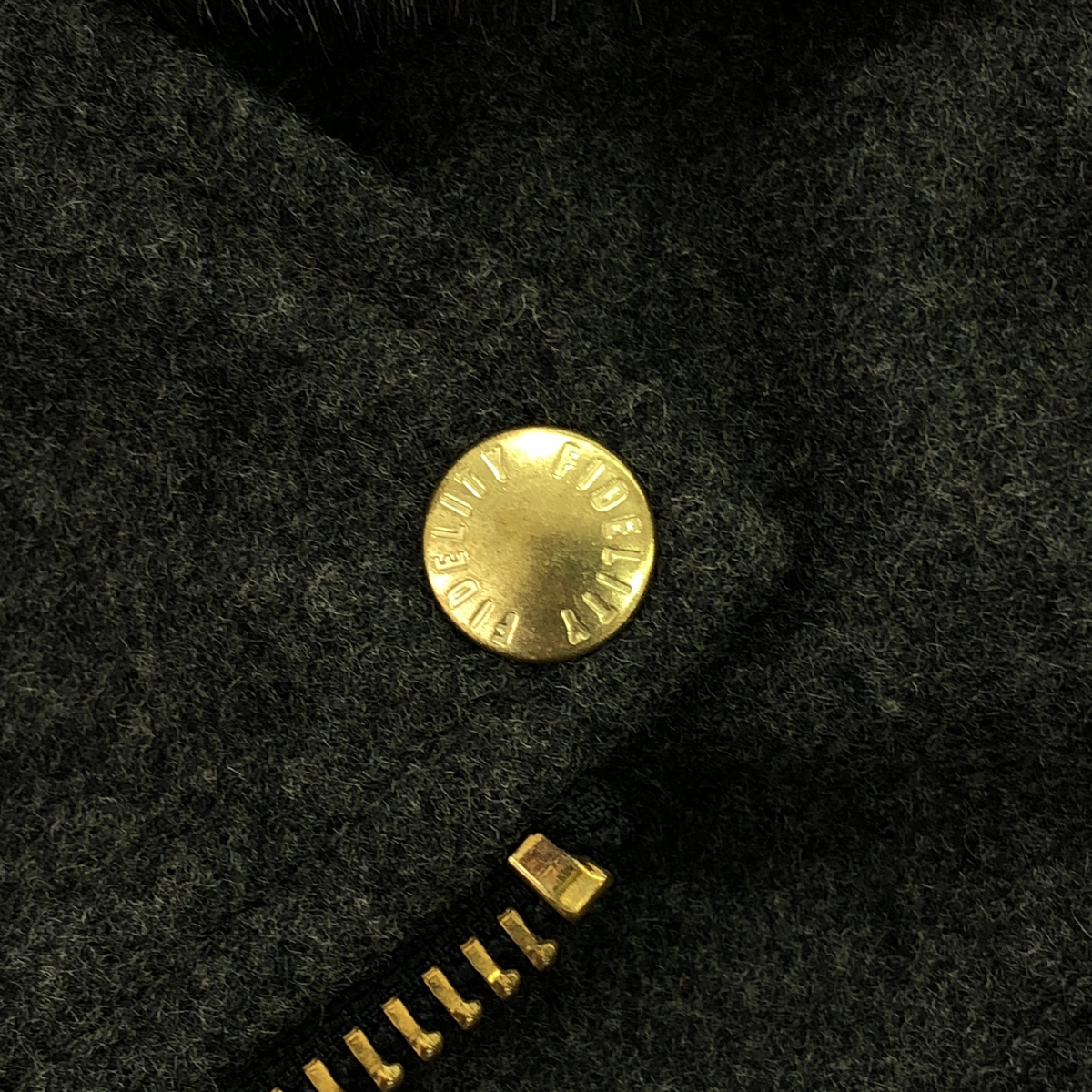 FIDELITY / フィデリティ Thermore / ウール ライダースジャケット / 着脱可ファー付き / キルティング総裏地