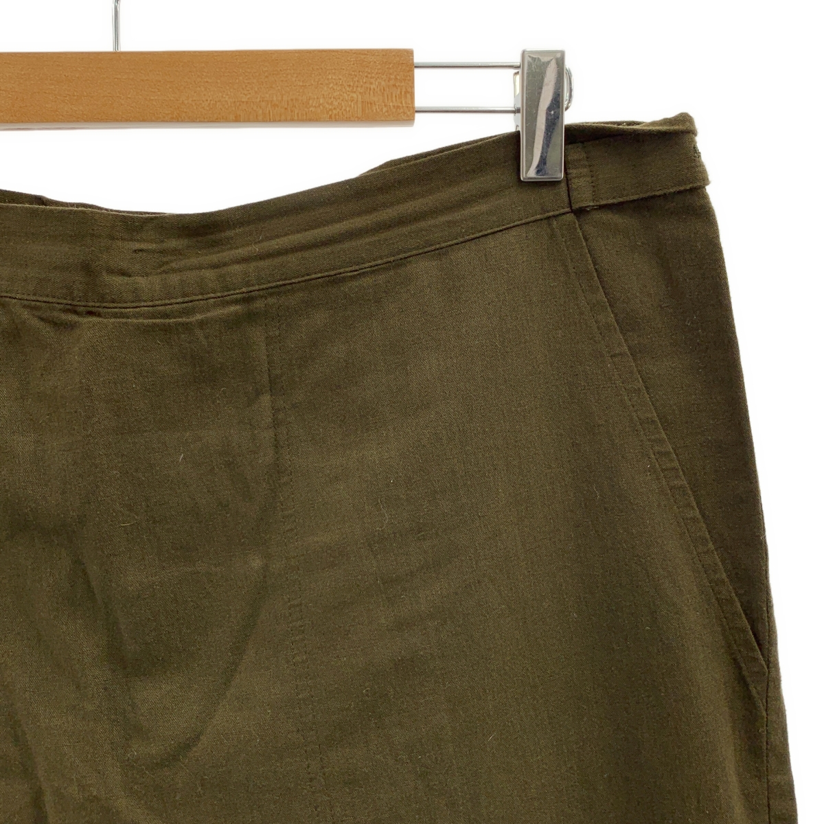 YOHJI YAMAMOTO +NOIR / ヨウジヤマモトプリュスノアール リネン シルク 変形 ラップ パンツ