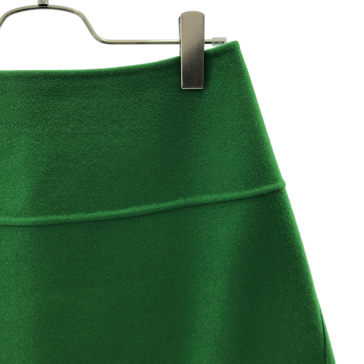 Drawer / ドゥロワー ウール バックジップ フレアスカート