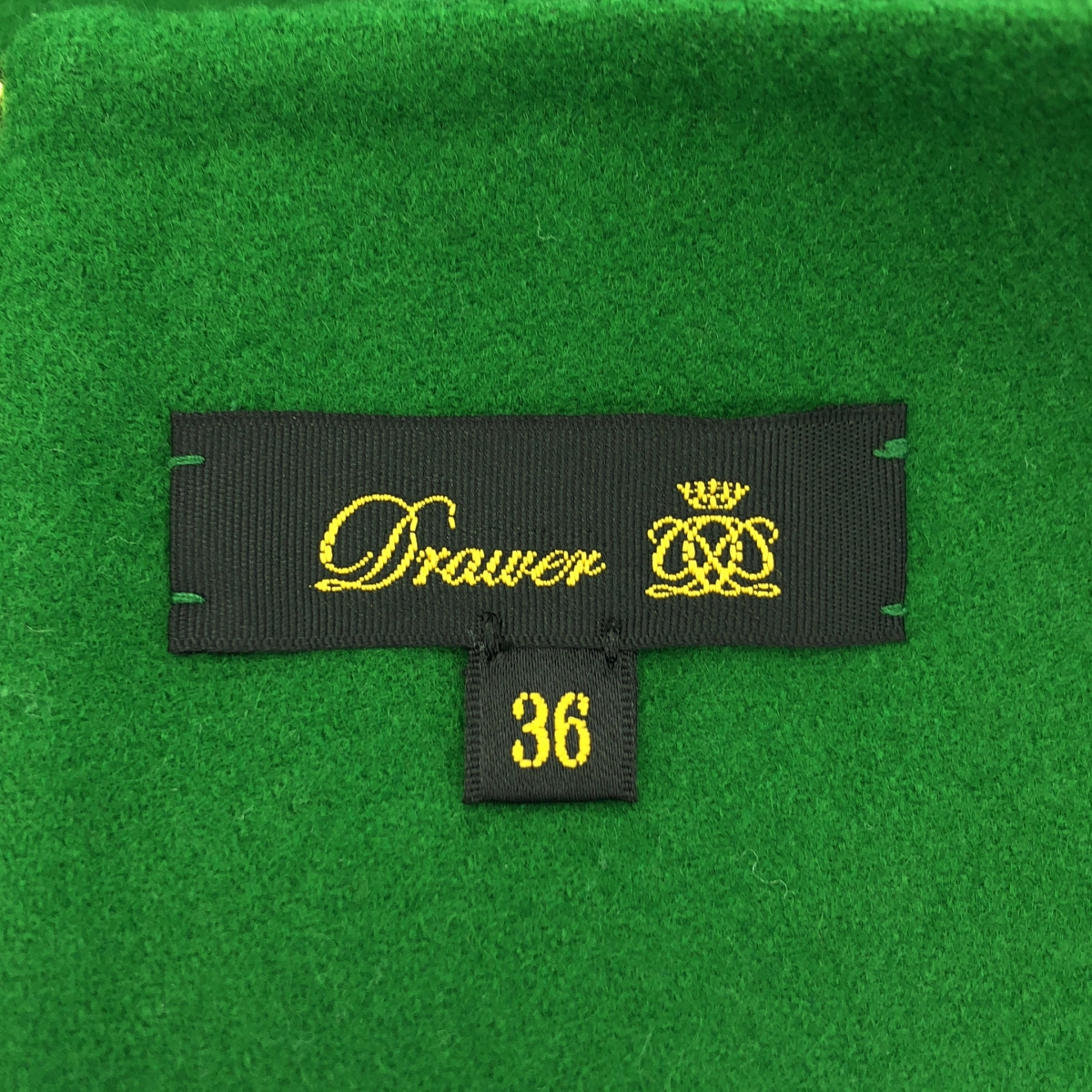 Drawer / ドゥロワー ウール バックジップ フレアスカート