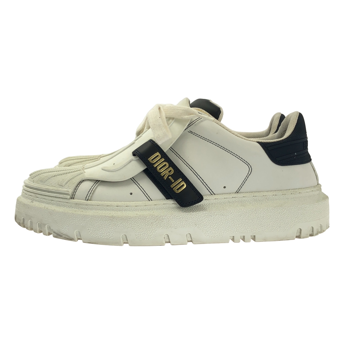 Christian Dior / クリスチャンディオール レザー ロゴ レースアップ スニーカー