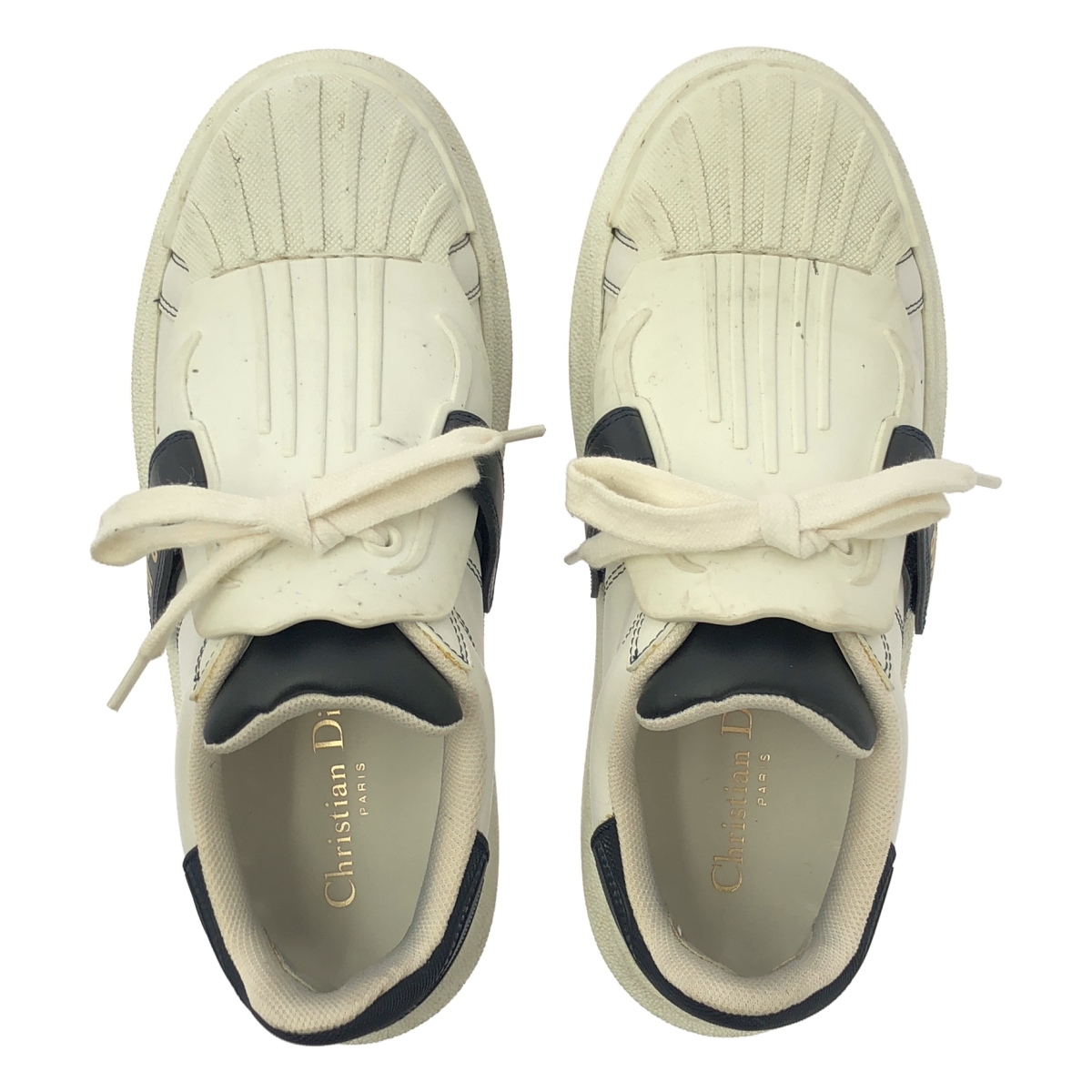 Christian Dior / クリスチャンディオール レザー ロゴ レースアップ スニーカー