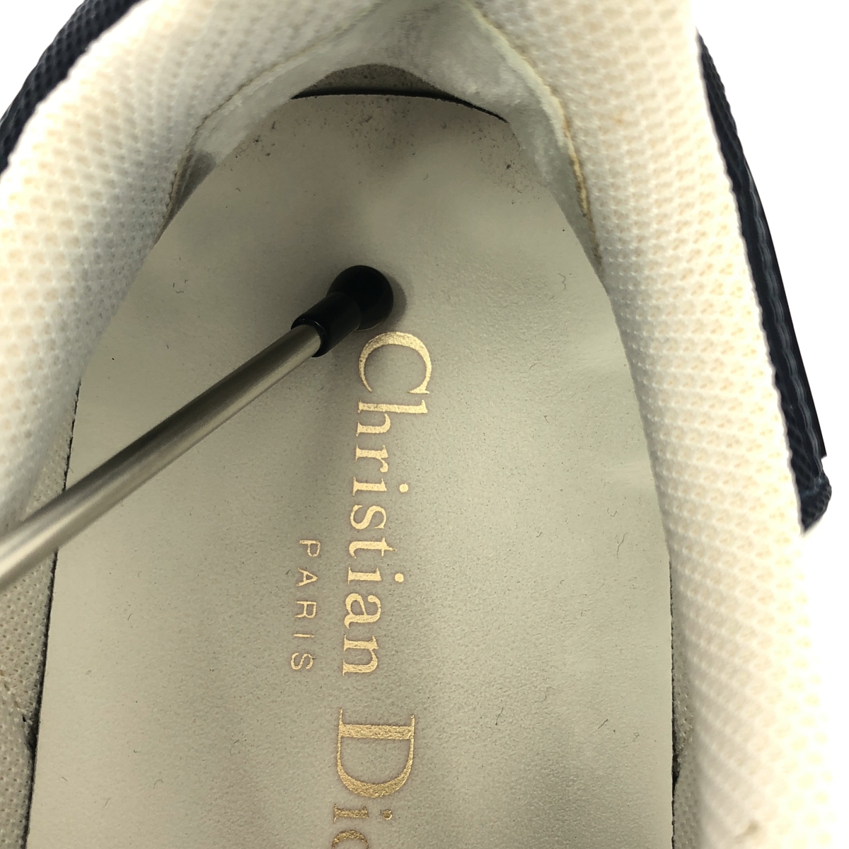 Christian Dior / クリスチャンディオール レザー ロゴ レースアップ スニーカー