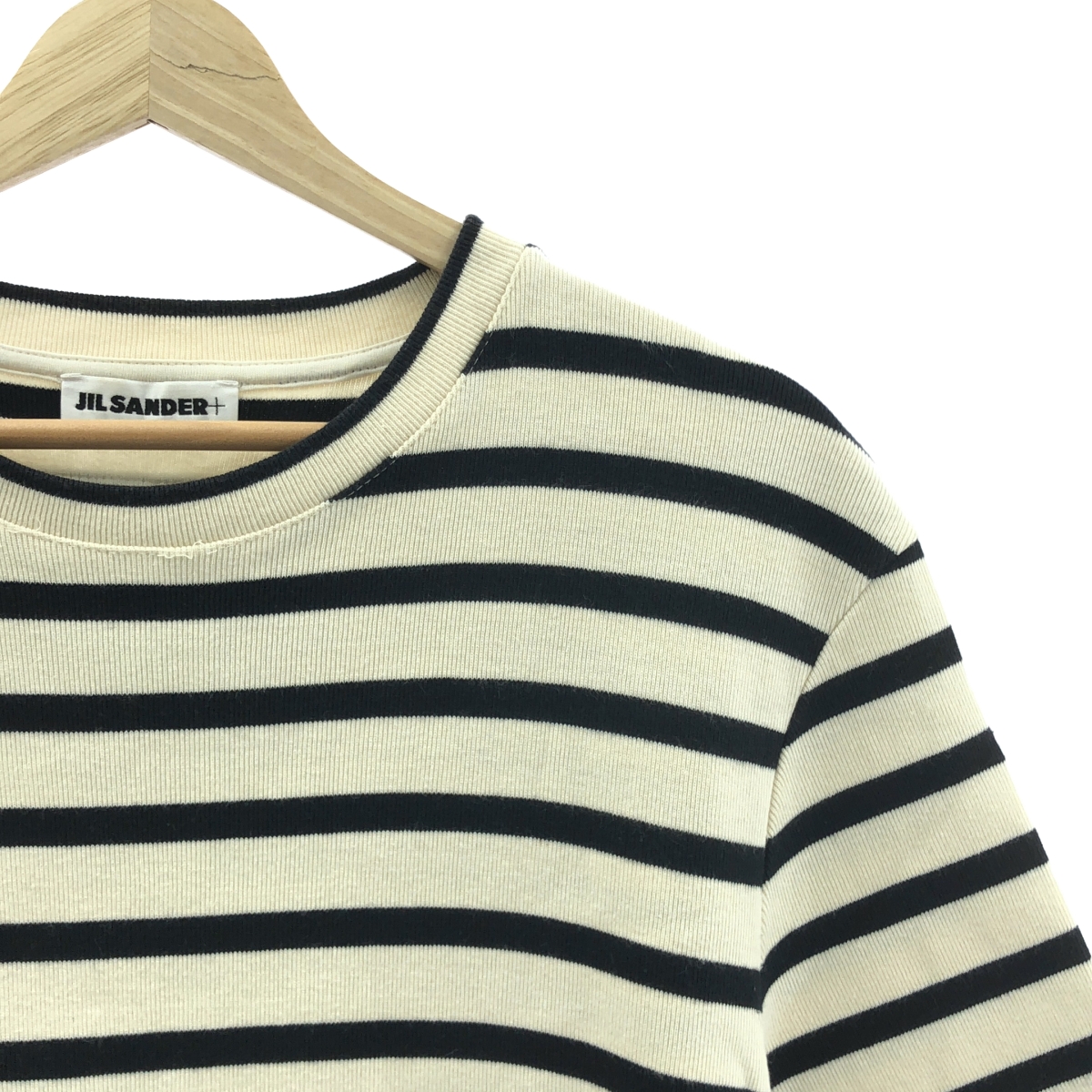 JIL SANDER+ / ジルサンダープラス ロゴパッチ ボーダー Tシャツ