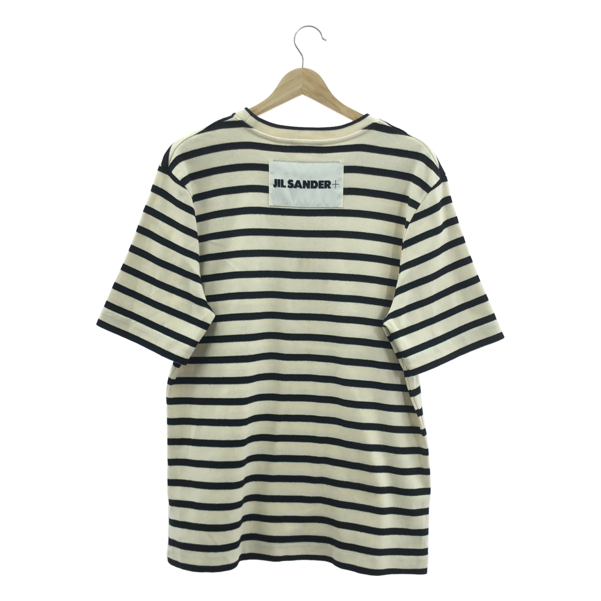 JIL SANDER+ / ジルサンダープラス ロゴパッチ ボーダー Tシャツ