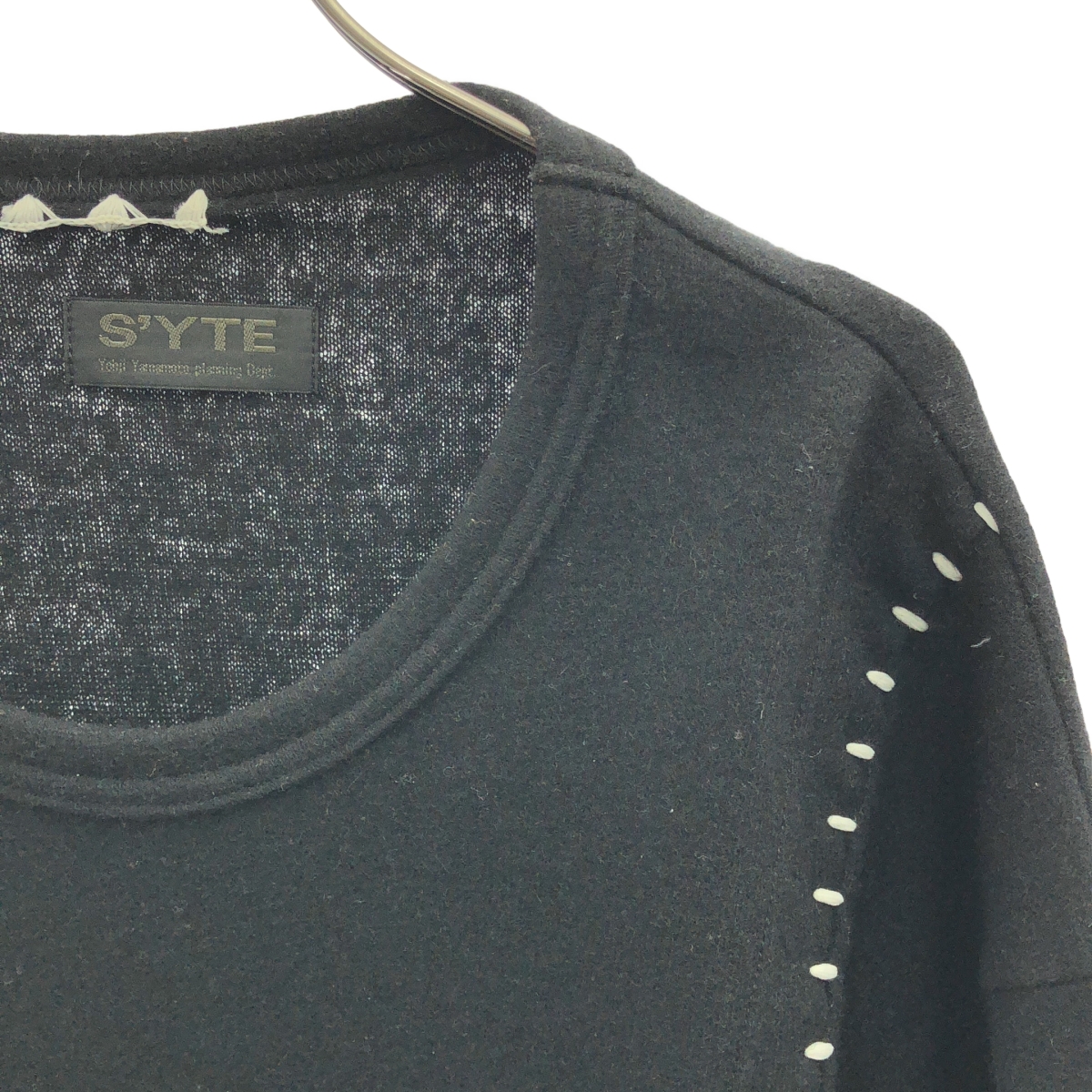 S'YTE YOHJI YAMAMOTO / サイトヨウジヤマモト AIRY JERSEY BLIND STITCH LAYERED LONG-SLEEVE T-SHIRT / ウール ステッチ レイヤード ニット