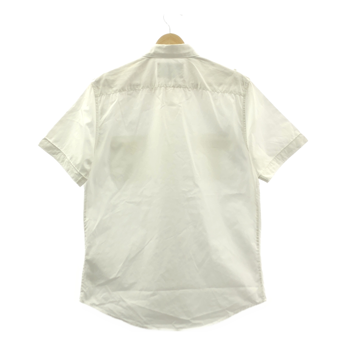 GUCCI / グッチ BEE刺しゅう ダブルポケット 半袖 コットン シャツ