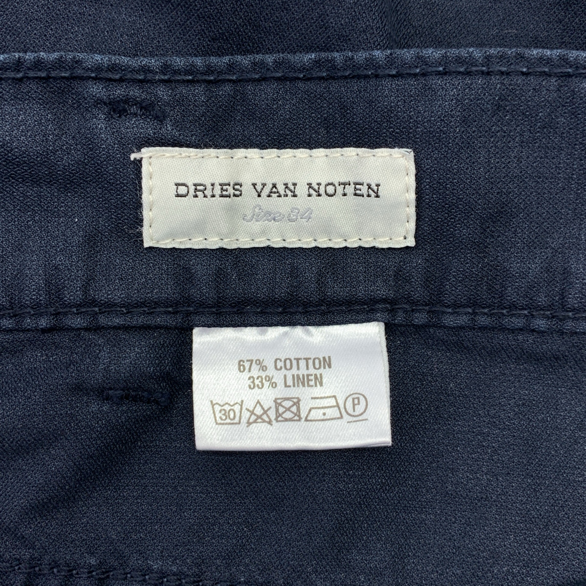 DRIES VAN NOTEN / ドリスヴァンノッテン コットン リネン ワイドパンツ
