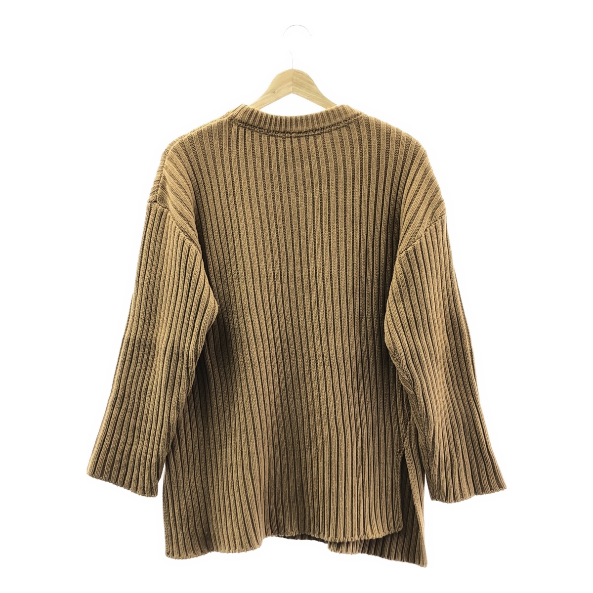 UNUSED / アンユーズド RIB CREW NECK KNIT / リブ クルーネック スリット ニット セーター