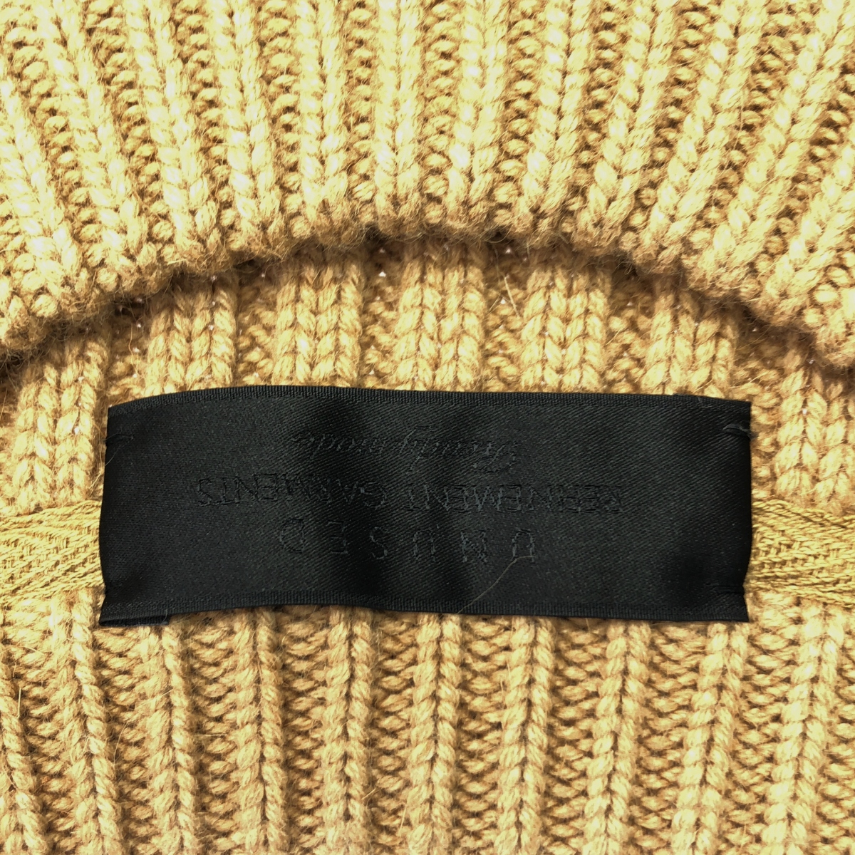 UNUSED / アンユーズド RIB CREW NECK KNIT / リブ クルーネック スリット ニット セーター