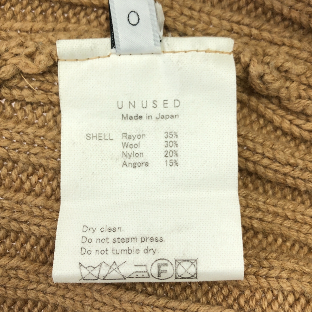 UNUSED / アンユーズド RIB CREW NECK KNIT / リブ クルーネック スリット ニット セーター