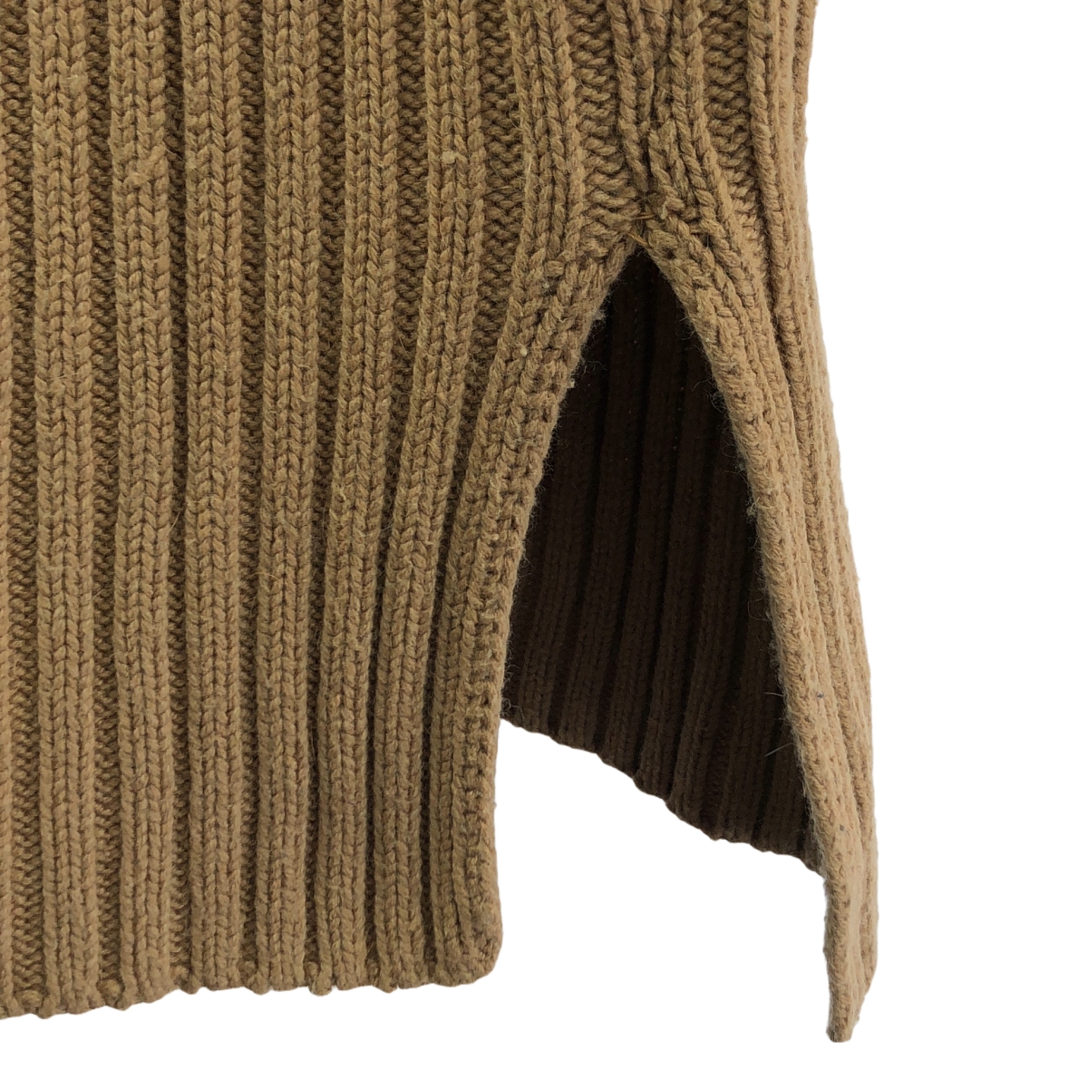 UNUSED / アンユーズド RIB CREW NECK KNIT / リブ クルーネック スリット ニット セーター