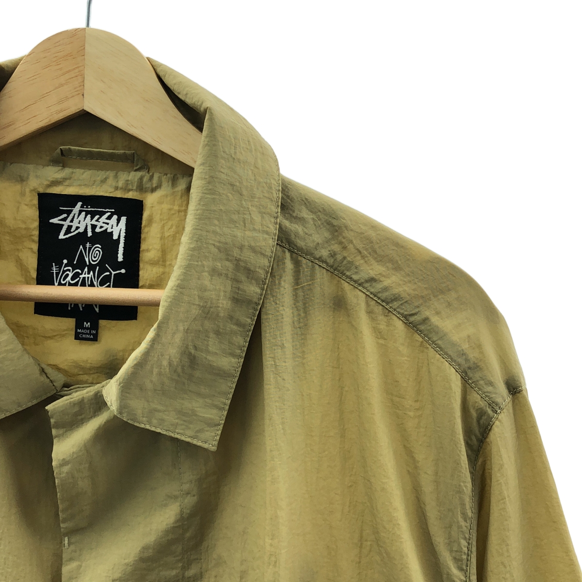 STUSSY / ステューシー ナイロン バックロゴ ステンカラー オーバーコート