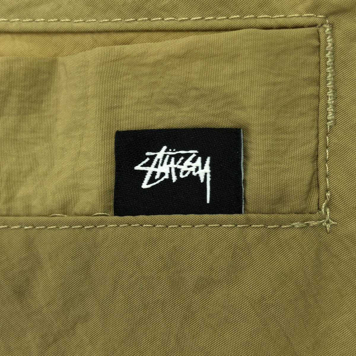 STUSSY / ステューシー ナイロン バックロゴ ステンカラー オーバーコート