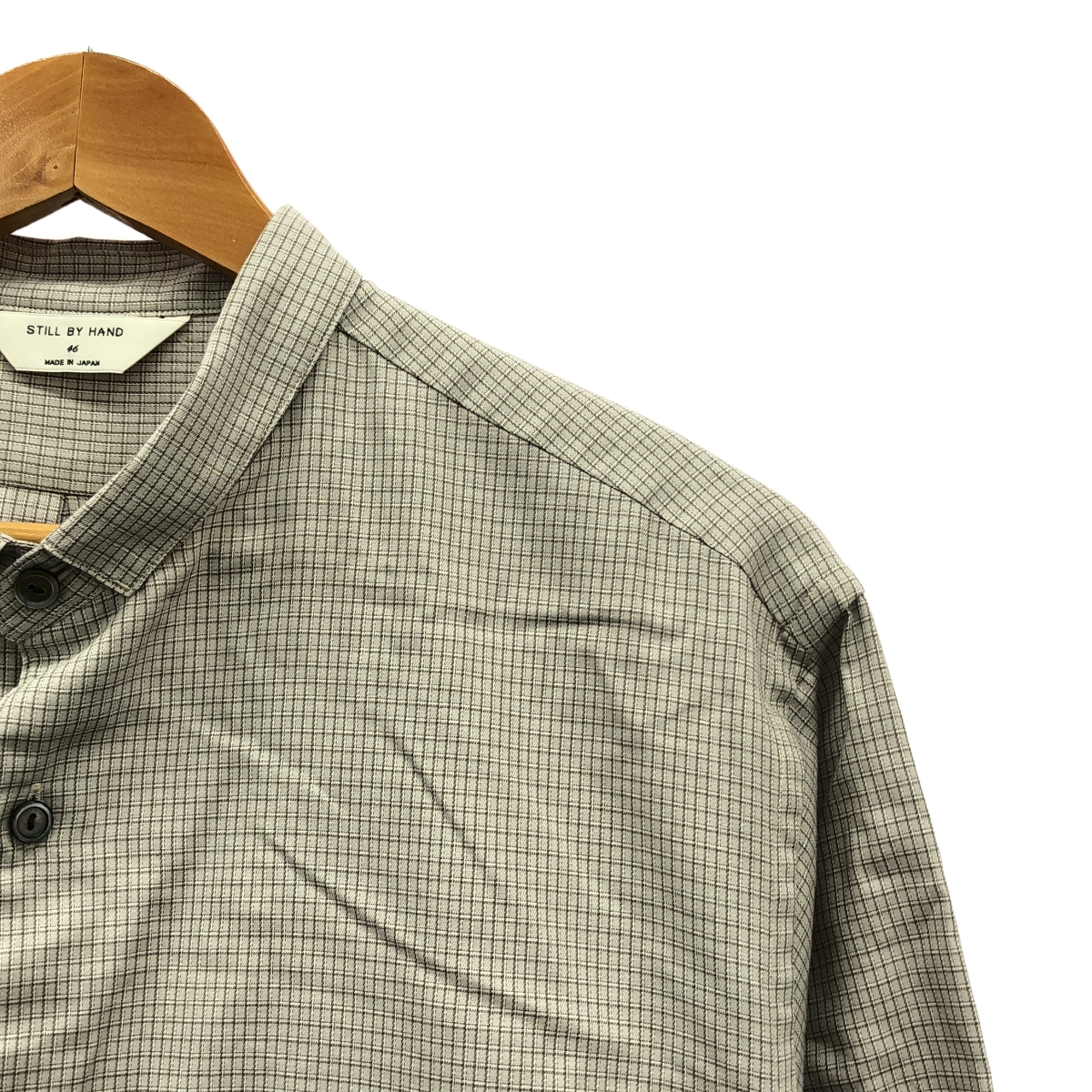 STILL BY HAND / スティルバイハンド Narrow collar Pullover shirts ナローカラー プルオーバーシャツ