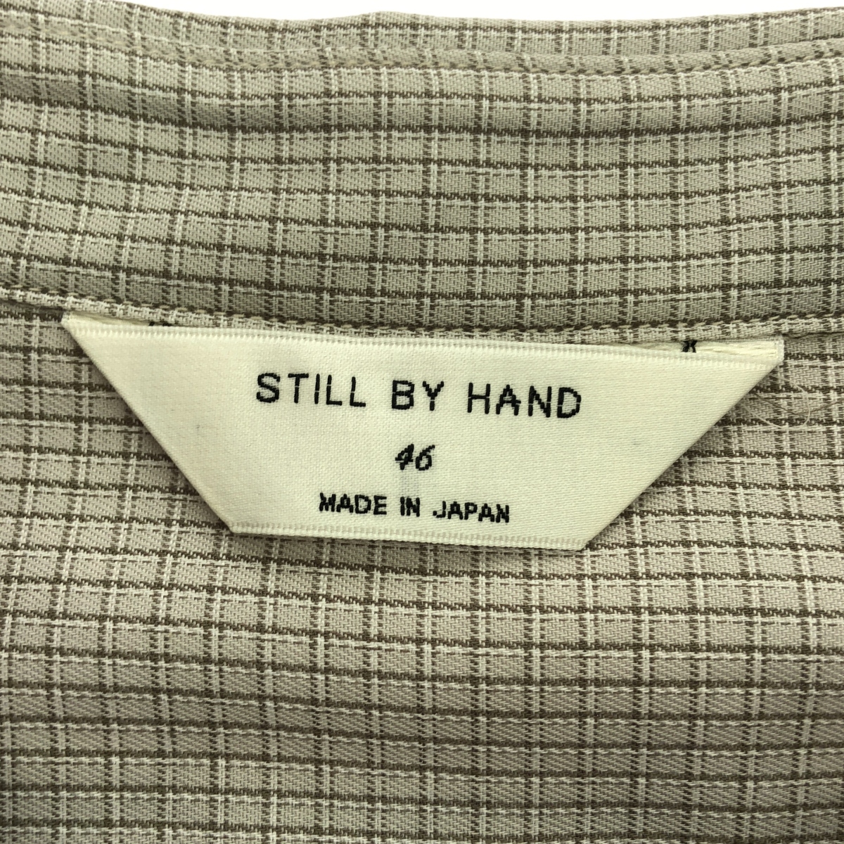 STILL BY HAND / スティルバイハンド Narrow collar Pullover shirts ナローカラー プルオーバーシャツ