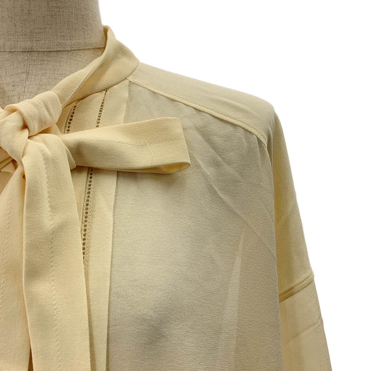 Chloe / クロエ silk 100％ / シルク オーバーシルエット タイ シャツ ブラウス