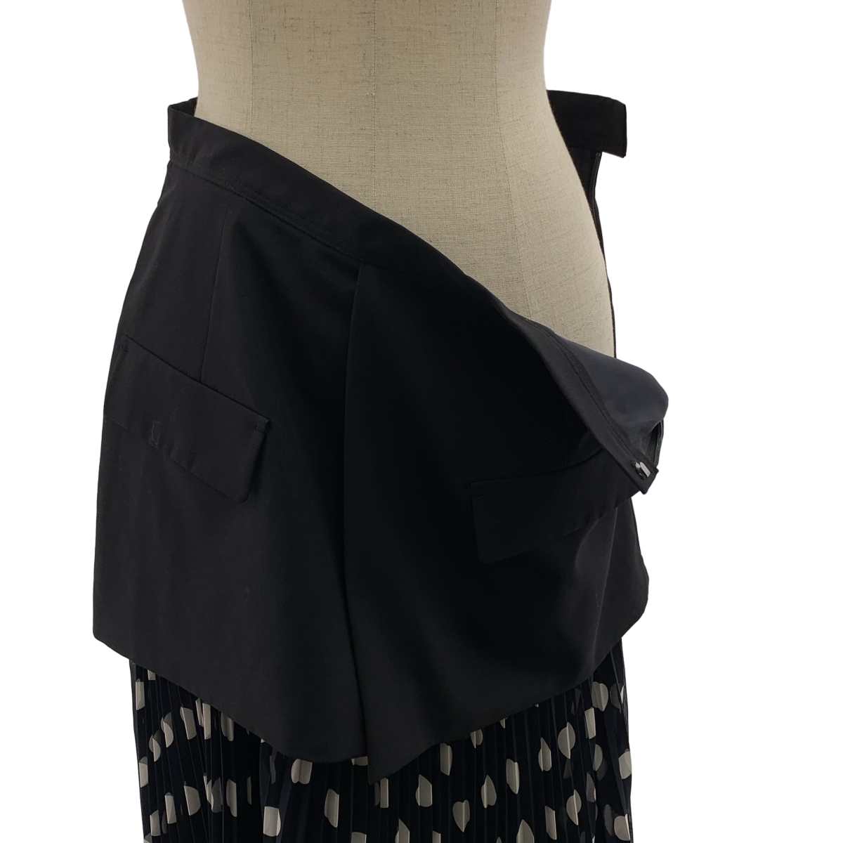 TARO HORIUCHI / タロウホリウチ ドット レイヤード プリーツスカート